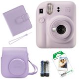 Fujifilm Instax Mini 12 Fotoğraf Makinesi + Askı + Pil + Çanta + 10'lu Film + Albüm lila