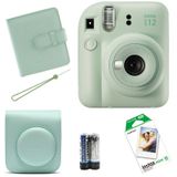 Fujifilm Instax Mini 12 Fotoğraf Makinesi + Askı + Pil + Çanta + 10'lu Film + Albüm yesil
