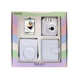 Fujifilm Instax Mini 12 Fotoğraf Makinesi - Askı - Pil - Çanta - 10'lu Film ve Albüm (Beyaz)