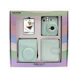 Fujifilm Instax Mini 12 Fotoğraf Makinesi - Askı - Pil - Çanta - 10'lu Film ve Albüm (Yeşil)