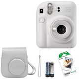Fujifilm İnstax Mini 12 Fotoğraf Makinesi+Askı+pil +10'lu film+Çanta (BEYAZ)
