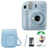 Fujifilm İnstax Mini 12 Fotoğraf Makinesi+Askı+pil +10'lu film+Çanta (MAVİ)