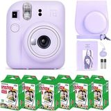 Fujifilm Instax Mini 12 Kamera/mini Film (60 Sayfa)/aksesuarlar - Mor Lilac Purple - Siyah