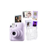 Fujifilm Instax Mini 12 Lila Fotoğraf Makinesi + 30'lu Film Albüm Mandal Çerçeve Ve Kılıf Seti