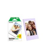 Fujifilm Instax Mini 12 Makine Uyumlu 20'li Film Ve Lila Fotoğraf Çerçevesi - Beyaz