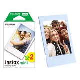 Fujifilm Instax Mini 12 Makine Uyumlu 20'li Film ve Mavi Fotoğraf Çerçevesi