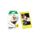 Fujifilm Instax Mini 12 Makine Uyumlu 20'Li Film Ve Sarı Fotoğraf Çerçevesi