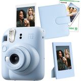 Fujifilm Instax Mini 12 Mavi Fotoğraf Makinesi + 10'lu Film Çerçeve ve Kare Albüm Seti - Standart
