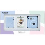 Fujifilm Instax Mini 12 Mavi Fotoğraf Makinesi 10'lu Film ve 28'li Mini Albüm Bundle Box - Mavi - Açık Mavi