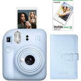 Fujifilm Instax Mini 12 Mavi Fotoğraf Makinesi + 10'lu Film ve Laporta Albüm Seti - Standart