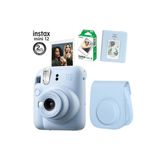 Fujifilm Instax Mini 12 Mavi Fotoğraf Makinesi 10Lu Film Ve Pvc Albümlü Çantalı Seti 2