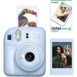 Fujifilm Instax Mini 12 Mavi Fotoğraf Makinesi + 10'lu Mini Film ve Çerçeve Seti - Standart