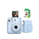 Fujifilm Instax Mini 12 Mavi Fotoğraf Makinesi + 20'li Film Ve Deri Çanta Hediye Seti