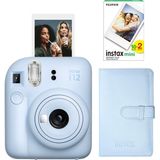 Fujifilm Instax Mini 12 Mavi Fotoğraf Makinesi + 20'li Film ve Laporta Albüm Seti - Standart