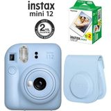 Fujifilm Instax Mini 12 Mavi Fotoğraf Makinesi ve Çantalı Set 99 Anlık Film Formatı