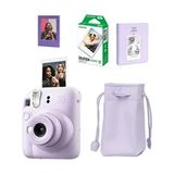 Fujifilm Instax Mini 12 Mor Fotoğraf Makinesi - 10'lu Film, Büzgülü Kılıf ve 64'lü Albüm Seti