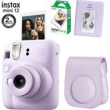 Fujifilm Instax Mini 12 Mor Fotoğraf Makinesi 10Lu Film Ve Pvc Albümlü Çantalı Seti 2