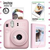 Fujifilm Instax Mini 12 Pembe Fotoğraf Makinesi 10'lu Film ve Mini Albüm Seti ile Pratik Çekim