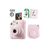 Fujifilm Instax Mini 12 Pembe Fotoğraf Makinesi 10lu Film Ve Pvc Albümlü Çantalı Set 2-fotsı00196-fb-set2