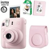 Fujifilm Instax Mini 12 Pembe Fotoğraf Makinesi 10Lu Film Ve Pvc Albümlü Çantalı Seti 2