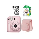 Fujifilm Instax Mini 12 Pembe Fotoğraf Makinesi 20'li Film Ve Çantalı Hediye Seti 99