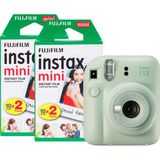 Fujifilm Instax Mini 12 Yeşil Dijital Fotoğraf Makinesi + 40'lı Film