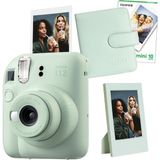 Fujifilm Instax Mini 12 Yeşil Fotoğraf Makinesi + 10'lu Film Çerçeve ve Kare Albüm Seti - Standart