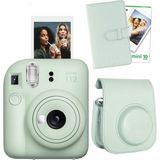Fujifilm Instax Mini 12 Yeşil Fotoğraf Makinesi + 10'lu Film Laporta Albüm ve Deri Kılıf Seti - Standart