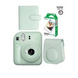 Fujifilm Instax Mini 12 Yeşil Fotoğraf Makinesi 10'lu Film Ve Albümlü Çantalı Seti-fotsı00197-st4-10-ka-dk