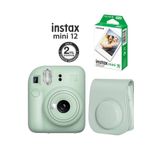 Fujifilm Instax Mini 12 Yeşil Fotoğraf Makinesi 10'lu Film Ve Çantalı Seti 98