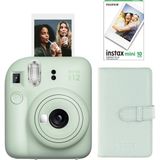 Fujifilm Instax Mini 12 Yeşil Fotoğraf Makinesi + 10'lu Film ve Laporta Albüm Seti - Standart