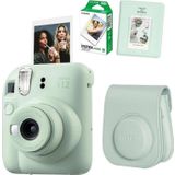 Fujifilm Instax Mini 12 Yeşil Fotoğraf Makinesi 10Lu Film Ve Pvc Albümlü Çantalı Seti 2