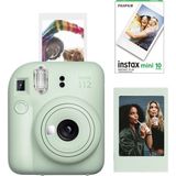 Fujifilm Instax Mini 12 Yeşil Fotoğraf Makinesi + 10'lu Mini Film ve Çerçeve Seti - Standart