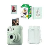Fujifilm Instax Mini 12 Yeşil Fotoğraf Makinesi - 20 li Film, Büzgülü Kılıf ve 64 lü Albüm Mıknatıslı Çerçeve Seti 1