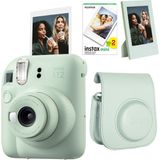 Fujifilm Instax Mini 12 Yeşil Fotoğraf Makinesi + 20'li Film Çerçeve ve Deri Kılıf Seti - Standart