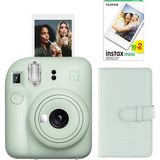 Fujifilm Instax Mini 12 Yeşil Fotoğraf Makinesi + 20'li Film ve Laporta Albüm Seti - Standart