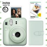 Fujifilm Instax mini 12 Yeşil Fotoğraf Makinesi-20'li Film ve Laporta Albüm Seti