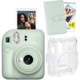 Fujifilm Instax Mini 12 Yeşil Fotoğraf Makinesi + 20'lu Film Laporta Albüm ve Şeffaf Kılıf Seti - Standart
