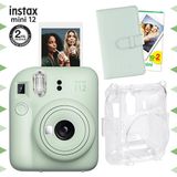 Fujifilm Instax Mini 12 Yeşil Şipşak Fotoğraf Makinesi-20'lu Film-Laporta Albüm ve Şeffaf Kılıf Seti