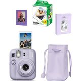 Fujifilm Instax Mini 13 Fotoğraf Makinesi-20'li Film-Büzgülü KILIF-64LÜ Albüm ve Mıknatıslı Çerçeve Seti - Lila