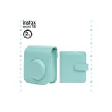 Fujifilm Instax Mini 13 Uyumlu Yeşil Deri Çanta ve Albüm Set