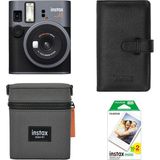 Fujifilm Instax Mini 41 Siyah Şipşak Fotoğraf Makinesi 20'li Film Çanta ve Laporta Albüm Hediye Seti - Standart