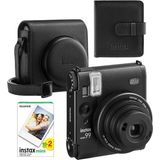 Fujifilm Instax Mini 99 Siyah Şipşak Fotoğraf Makinesi 20'li Film Kare Albüm ve Deri Kılıf Seti - Standart