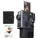 Fujifilm Instax Mini Evo Cinema Şipşak Fotoğraf Makinası 10'lu Film ve Deri Albüm Seti - Siyah - Standart
