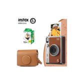 Fujifilm Instax Mini Evo Kahverengi Fotoğraf Makinesi Çantalı 20'Li Film Hediye Seti 1