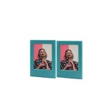 Fujifilm Instax Mini Film Uyumlu 2'Li Mıknatıslı Fotoğraf Çerçeve Seti, Koyu Yeşil