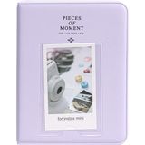 Fujifilm Instax Mini Film Uyumlu Lila PVC Albüm 64'lü Fotoğraf Bölmesi ile Ekstra Koruma Sağlar