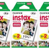 Fujifilm Instax Mini Instant Film (3 ikiz paket, toplam 60 resim) Instax kameralar için