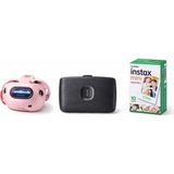 Fujifilm Instax Mini Link 2 Mavi Akıllı Telefon Yazıcısı ve Pal Pembe Dijital Kamera Seti - Lacivert