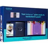 Fujifilm Instax Mini Link 2 Uzay Mavisi Akıllı Telefon Yazıcısı 10 Sayfa Kapasite ile Bundle Box